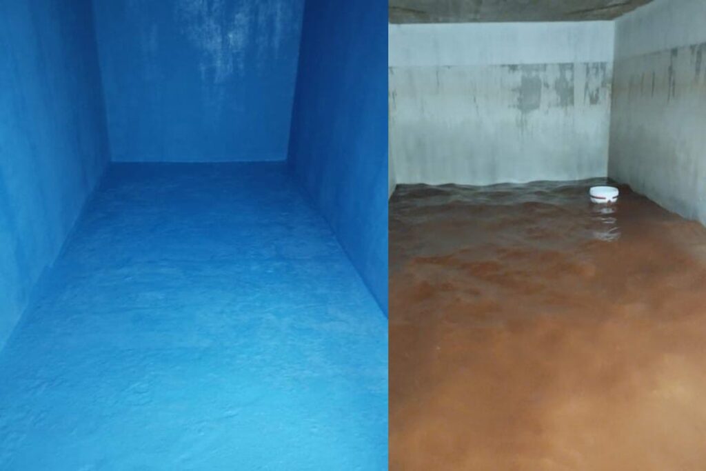 تنظيف خزان مياه قبل وبعد – شركة نظافتك – شركة تنظيف بمكة